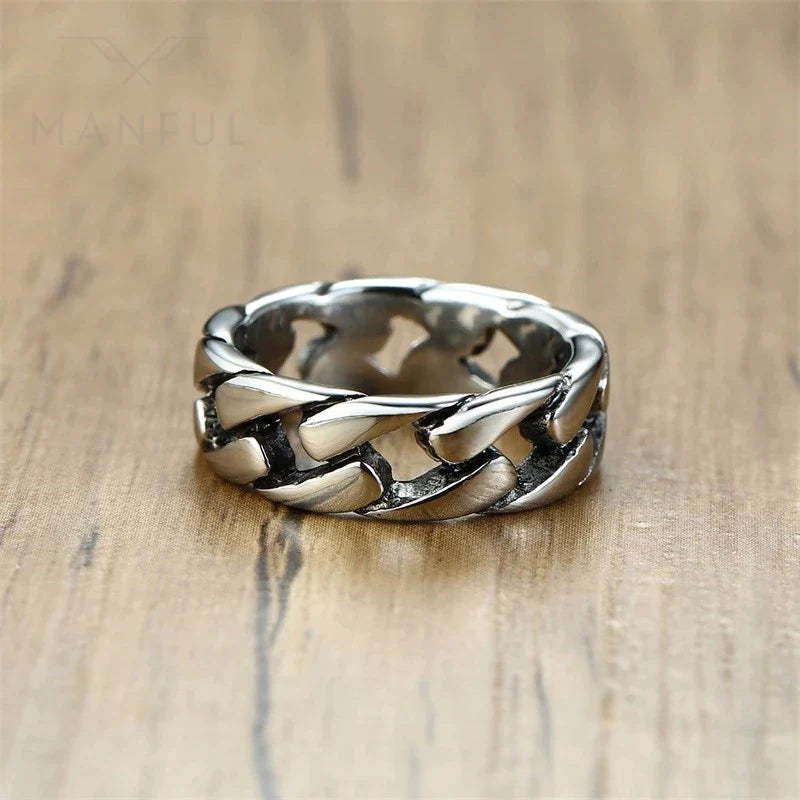 AYYUFE Double Finger Chain Ring Stackable Adjustable Unisex Two Layers Chain  Opening Ring Jewelry Gifts - Walmart.com